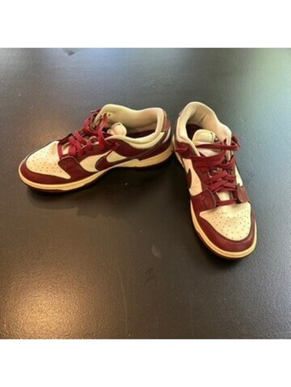Vintage y2k designer Sail red rare Nike Dunk Low sneakers burgundy and white